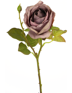 Rose artificielle Deluxe 45 cm violet
