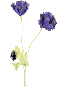 Fleur artificielle Coquelicot 73 cm violet