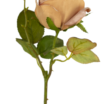 Rose artificielle Deluxe 45 cm beige