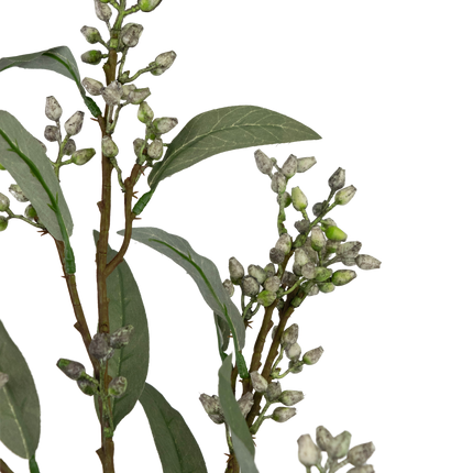 Branche artificielle Eucalyptus berry gris 78 cm