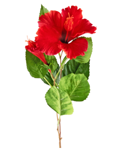 Fleur artificielle Hibiscus 73 cm rouge
