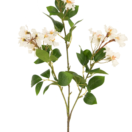 Fleur artificielle Lagerstroemia 90 cm blanc