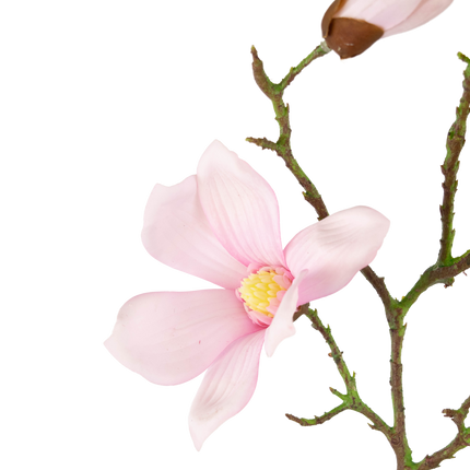 Magnolia artificiel Real Touch rose 72 cm