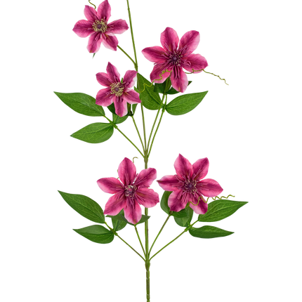 Fleur artificielle Clématite double 78 cm violet