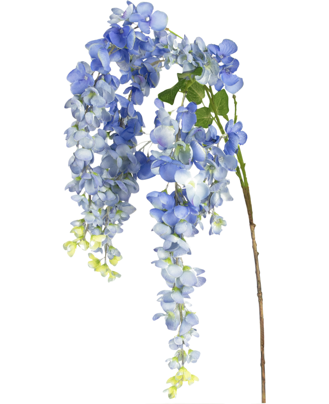 Fleur artificielle glycine 115 cm Bleu