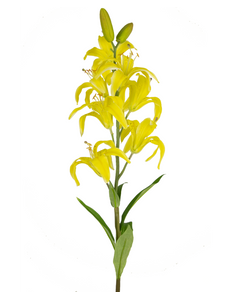 Fleur artificielle Martagon Lily 78 cm jaune