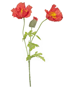 Fleur artificielle Coquelicot 73 cm rouge