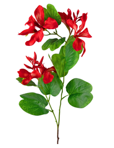 Rhododendron artificiel 85 cm rouge clair