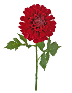 Fleur artificielle Dahlia 50 cm rouge